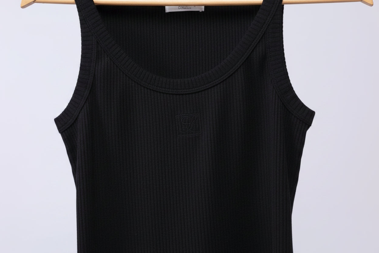 1129 - Ruby Logo Rib - Black