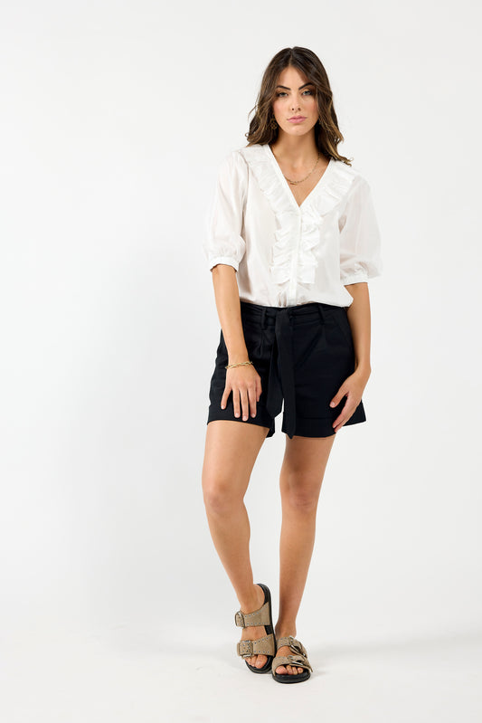 1239 - Taken Blouse - White LAST ONE SIZE 16