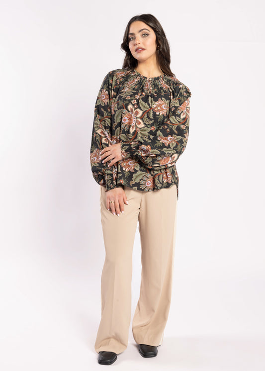 1299 - Karin Blouse - Del Ray Black