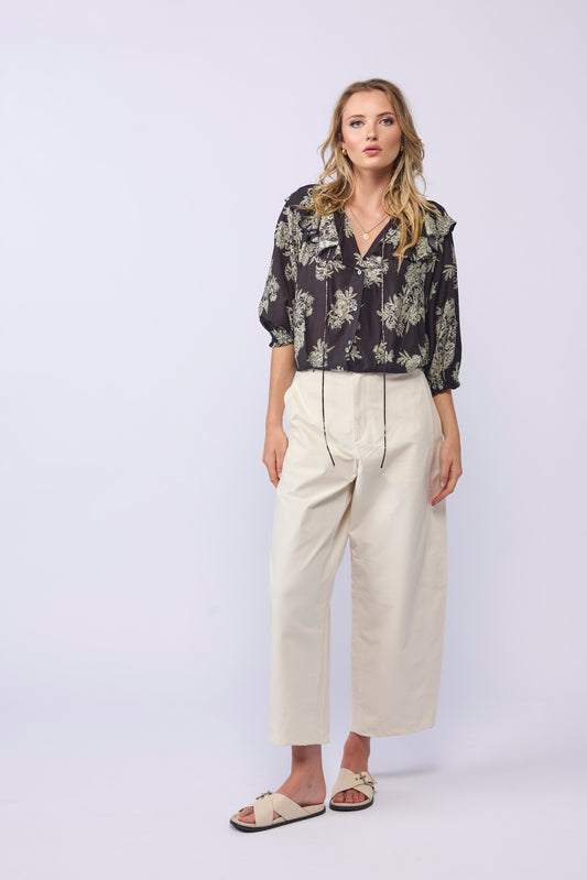 BELLE BLOUSE - FLORAL SHADE