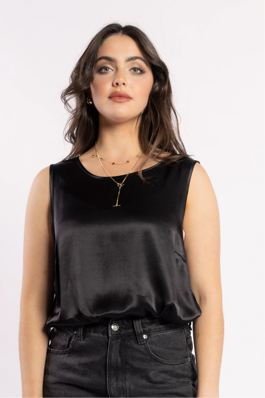 1331 - Chemise Top - Black