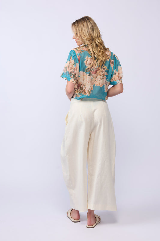 *NEW ARRIVAL* 1342 - Wish Blouse - Aqua Bloom