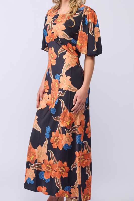 AMARA DRESS - FIRE FLOWER