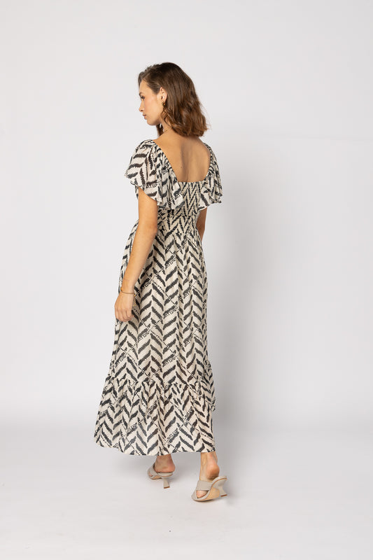 2183 - Miah Dress - Black Zebra