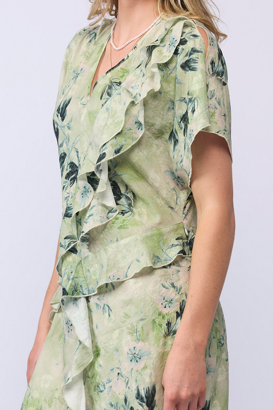 BREEZE DRESS - OLIVE LEAF