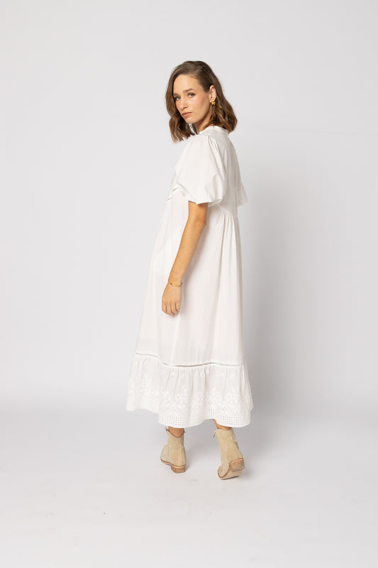 2225 - Josephine Dress - White