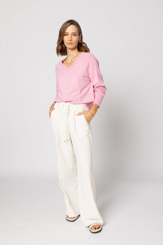 3081 - Saturday Sweater - Bubblegum Pink