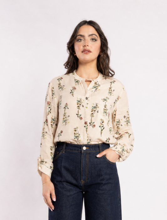 8055 - Salut Shirt - Wild Flower