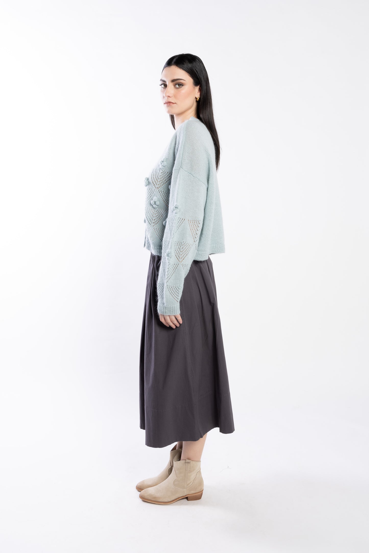 LOUGHLIN - 3076L - Thea Cardi - Duck Egg