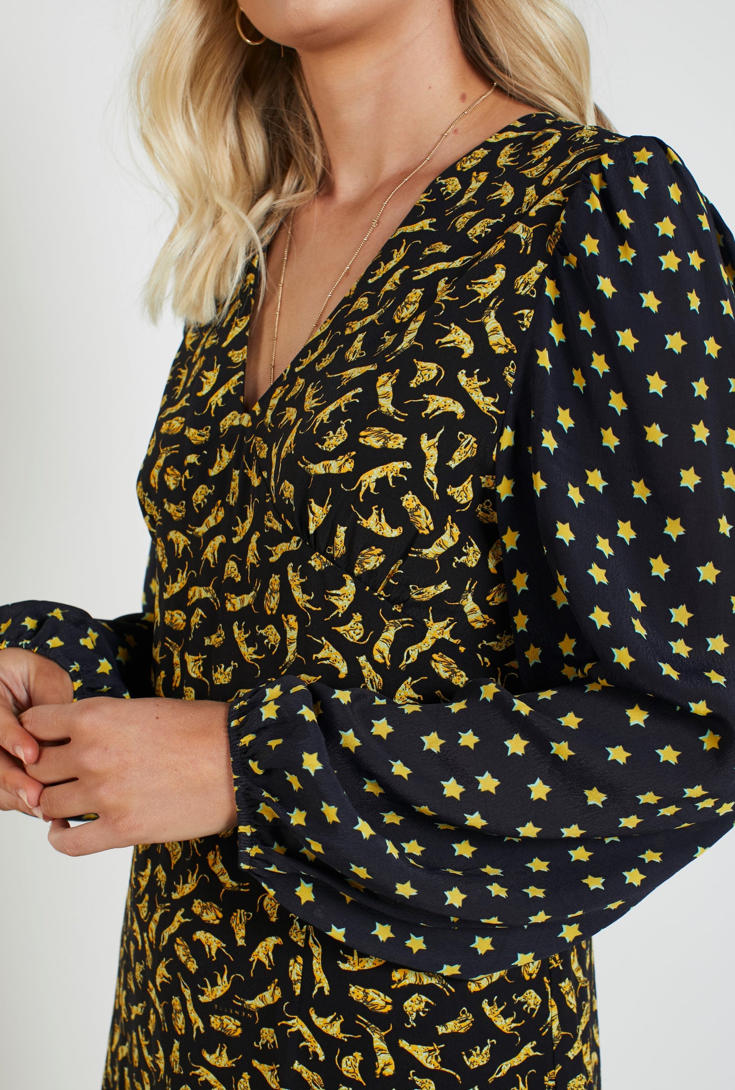 2054 - Nightlife Dress - Jaguar Print