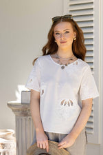 1314 - Pippa Top - White