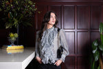 1302L - Willow Blouse - Green Stripe