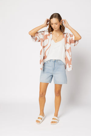 8038 - Piza Shirt - Amber Geo