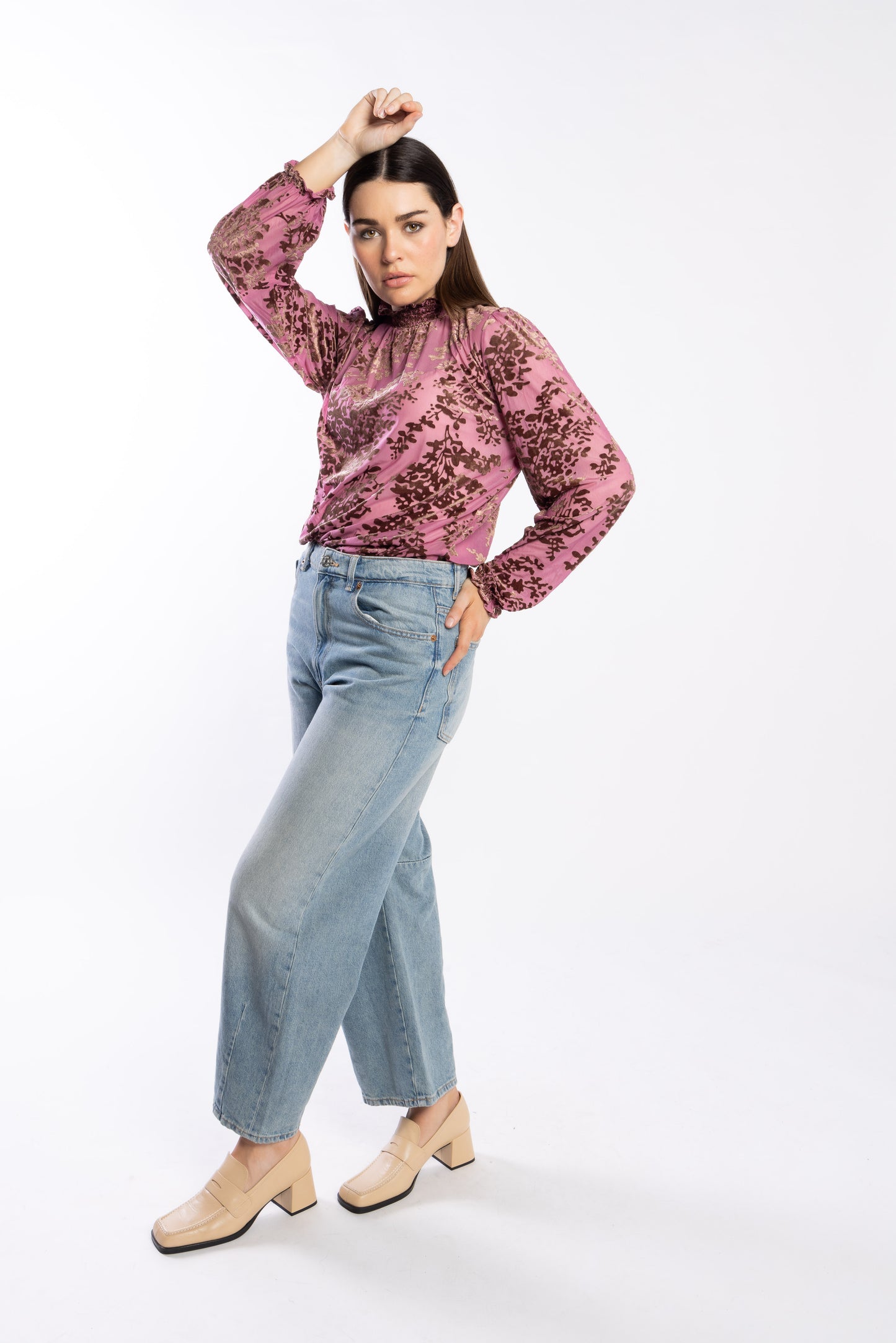 1085 - Heidi Blouse - Bloom