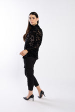4052 - Noni Pants - Black Pinstripe