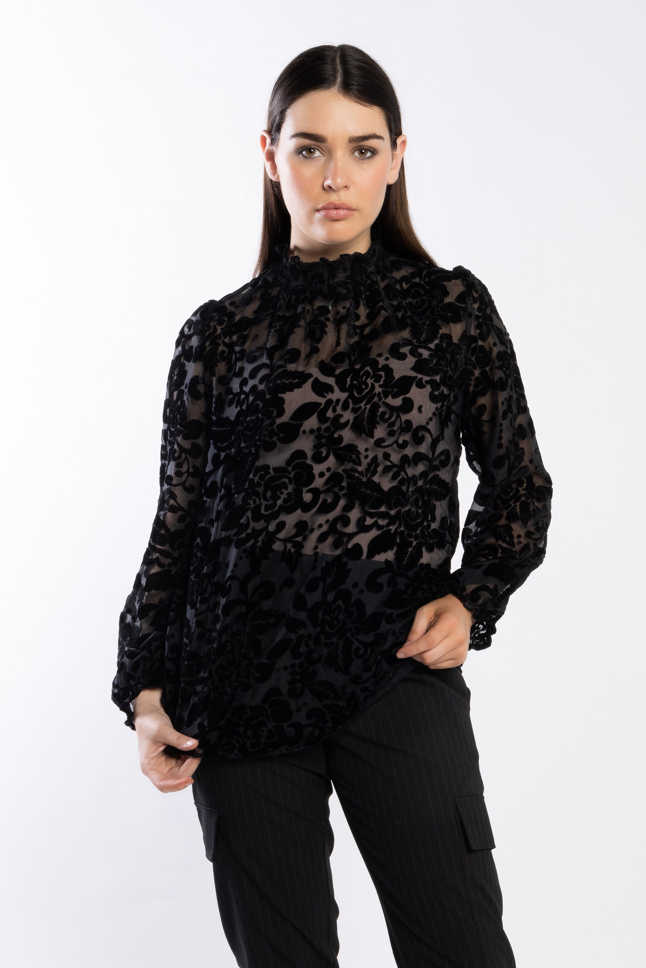 1085 - Heidi Blouse - Damask