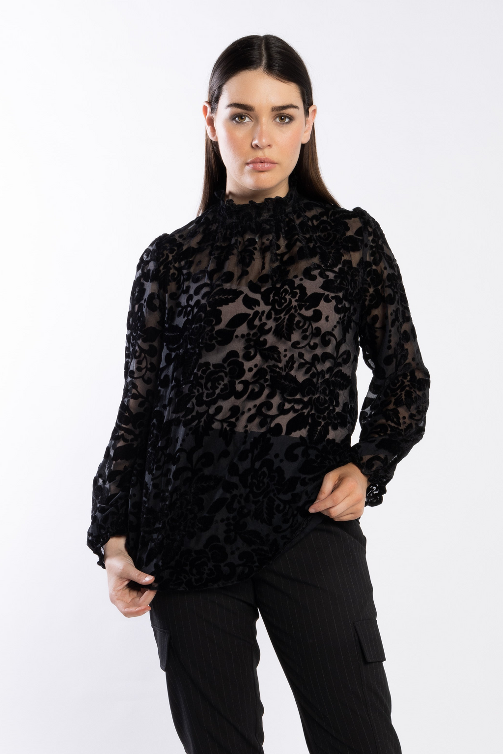1085 - Heidi Blouse - Damask