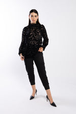 4052 - Noni Pants - Black Pinstripe