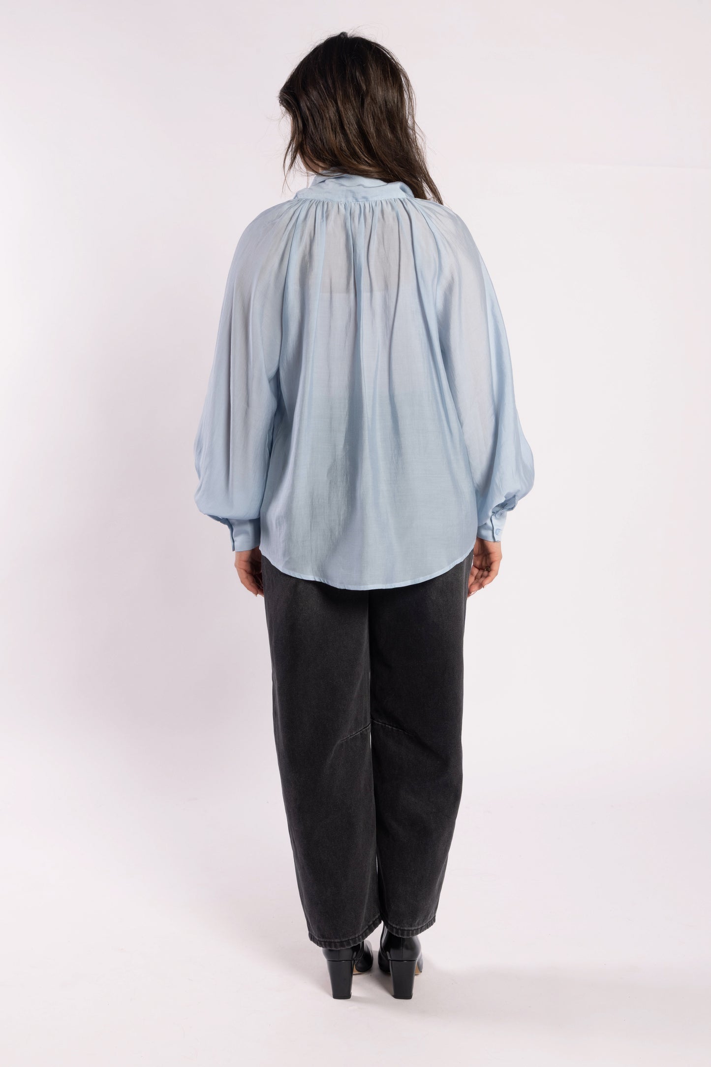 1102 - Hay Blouse - Powder Blue