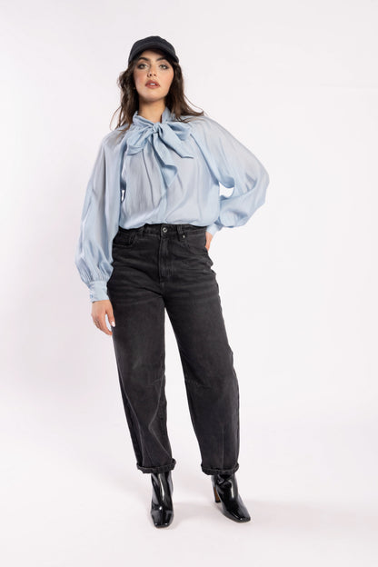 1102 - Hay Blouse - Powder Blue