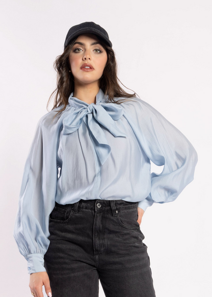 1102 - Hay Blouse - Powder Blue