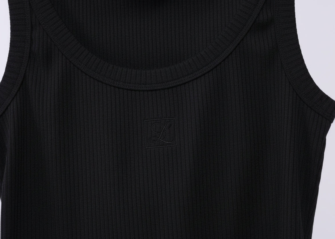 1129 - Ruby Logo Rib - Black