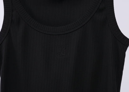 1129 - Ruby Logo Rib - Black