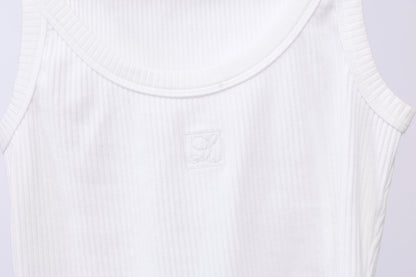 1129 - Ruby Logo Rib - White