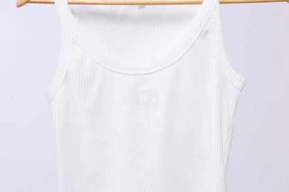 1129 - Ruby Logo Rib - White