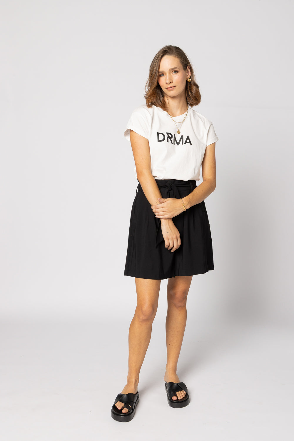 1131 - Drma Tee - White/Black