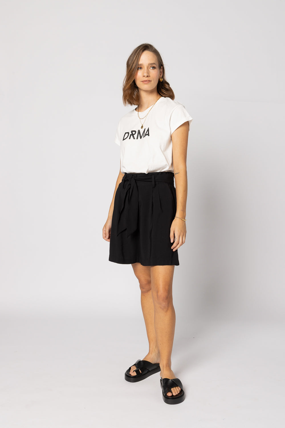 1131 - Drma Tee - White/Black