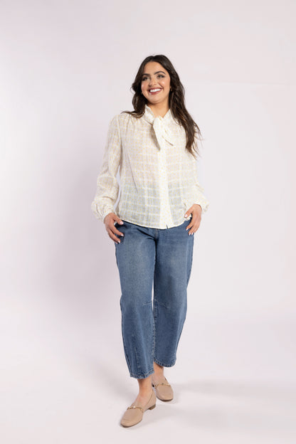 1148 - Allegra Blouse - Popcorn Spot