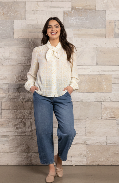 1148 - Allegra Blouse - Popcorn Spot