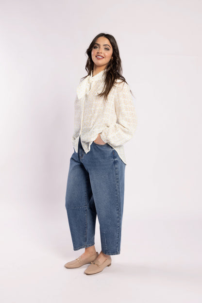 1148 - Allegra Blouse - Popcorn Spot
