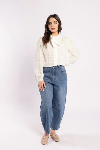 1148 - Allegra Blouse - Popcorn Spot