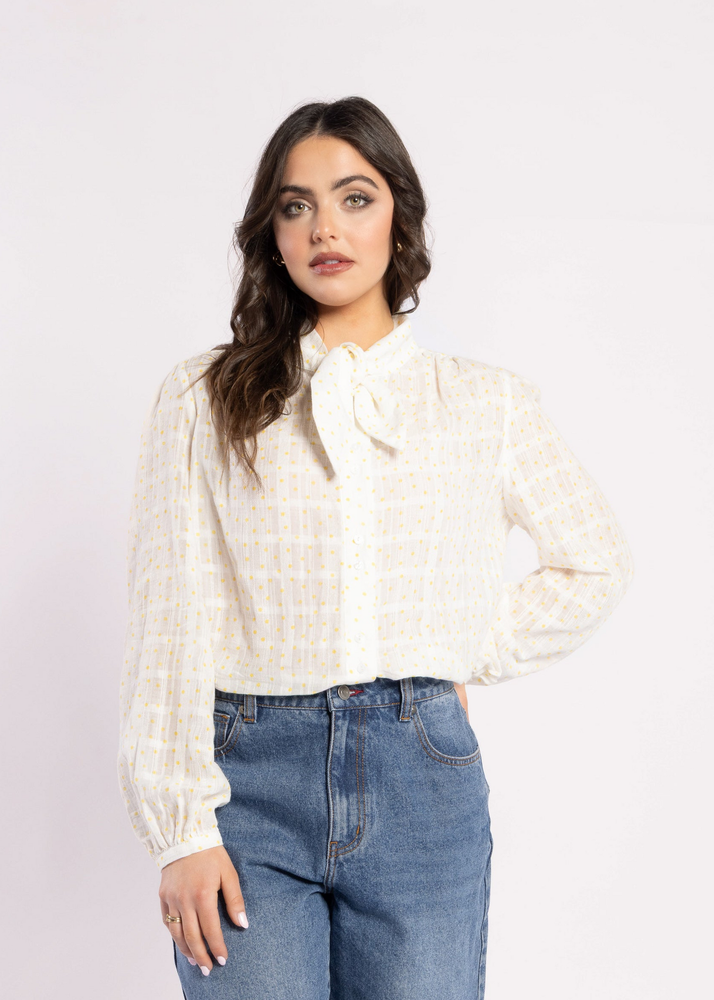 1148 - Allegra Blouse - Popcorn Spot