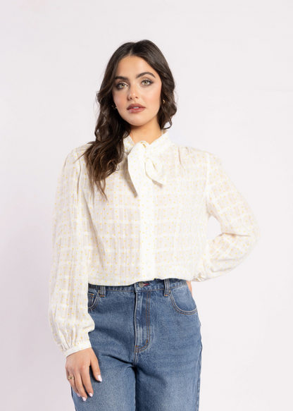1148 - Allegra Blouse - Popcorn Spot