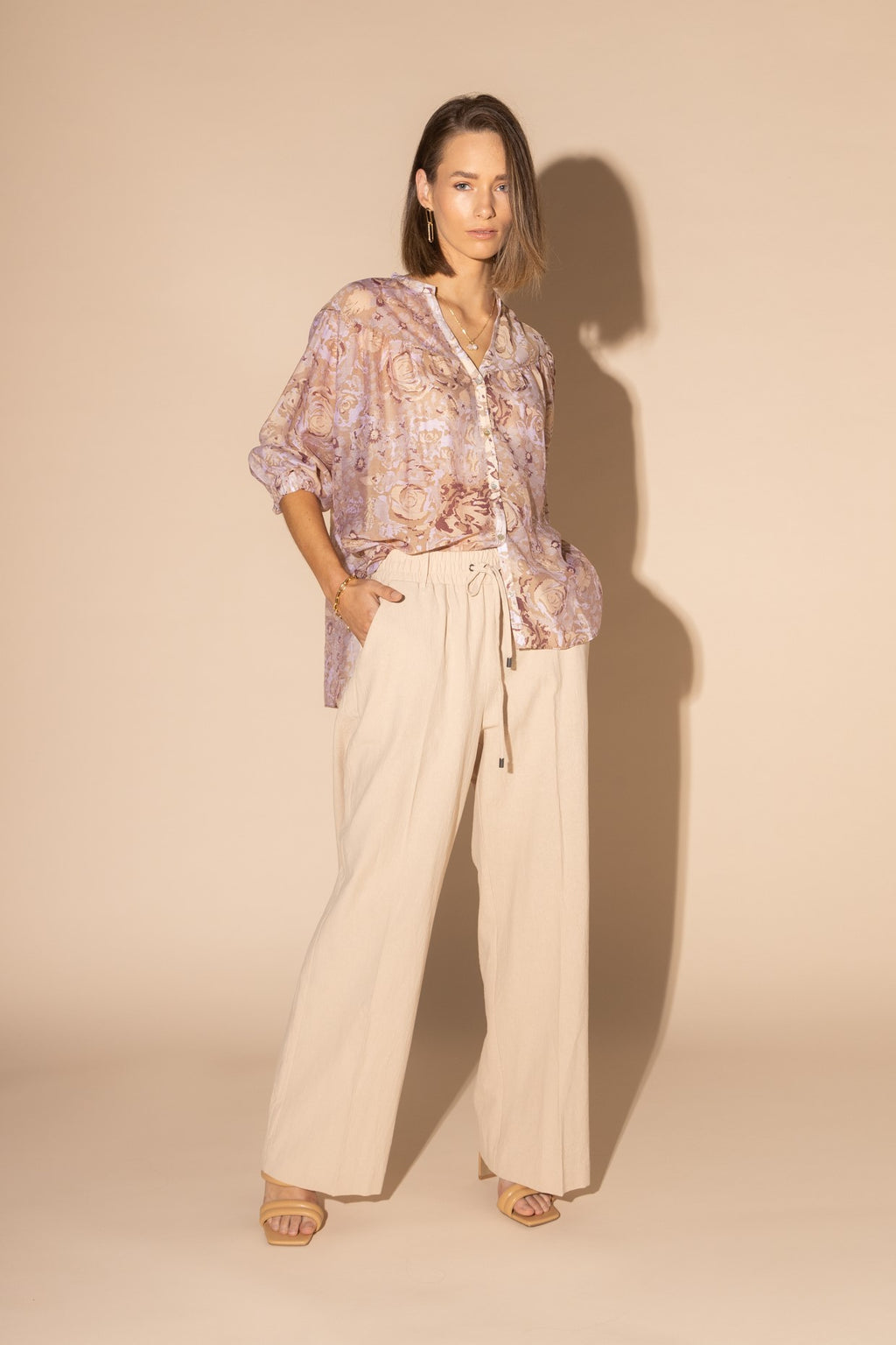 LOUGHLIN - 1169L - Bloom Blouse - Gold Rose