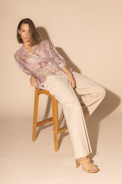 LOUGHLIN - 1169L - Bloom Blouse - Gold Rose