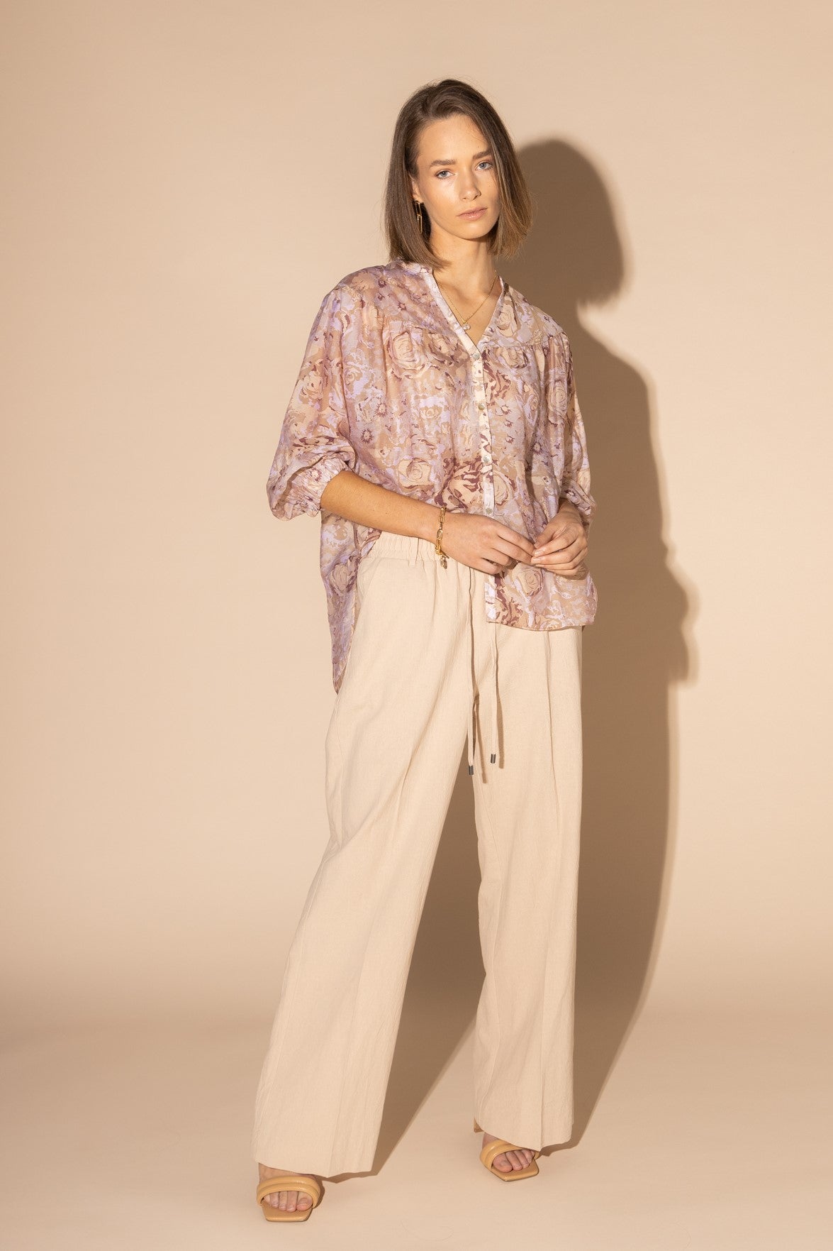 LOUGHLIN - 1169L - Bloom Blouse - Gold Rose