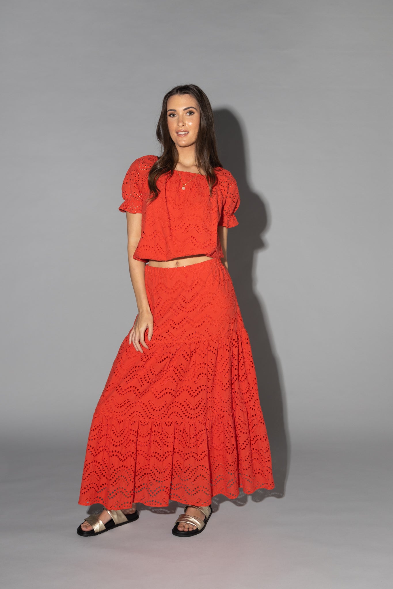 6028 - Mode Skirt - Coral Lace