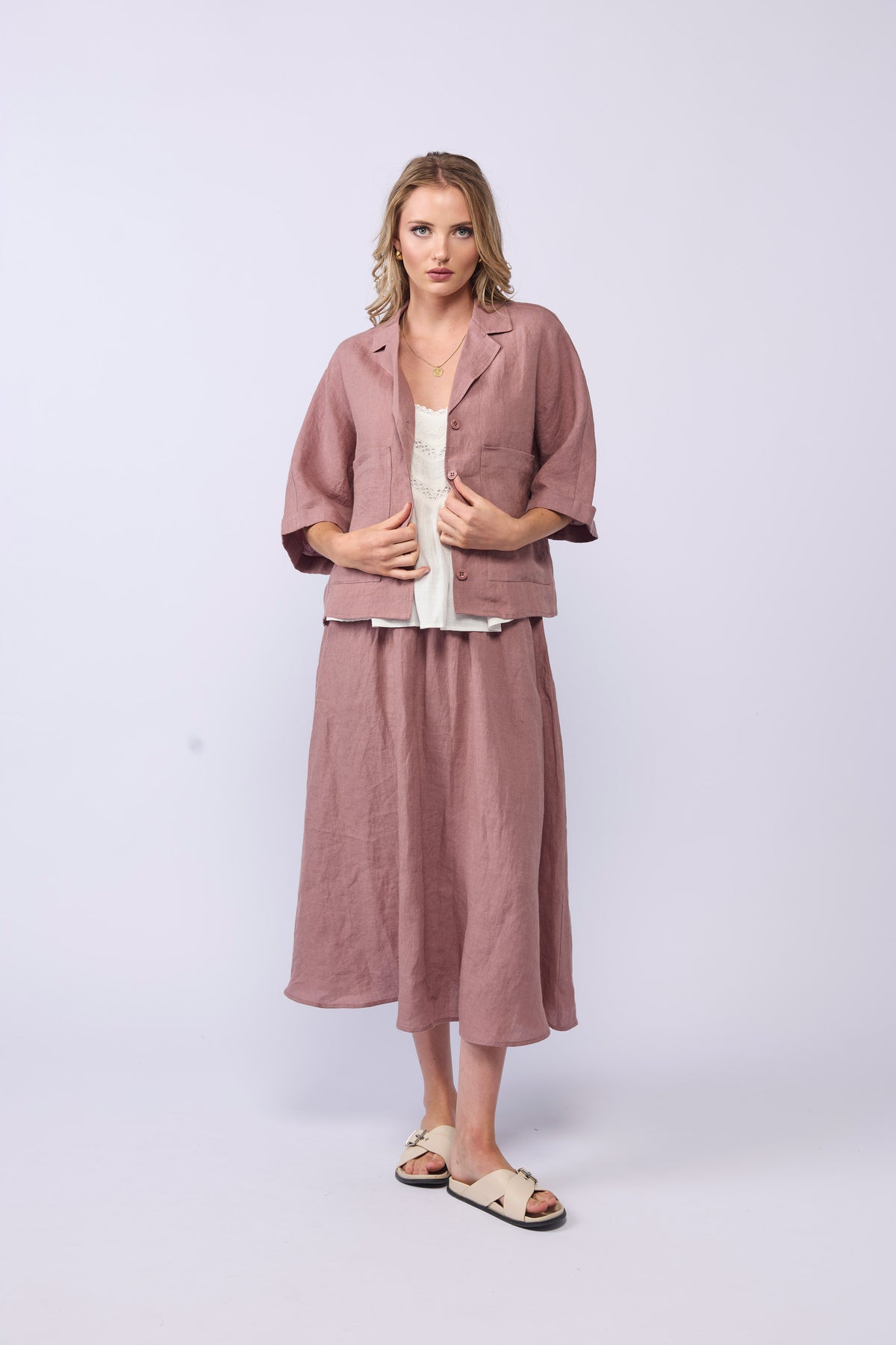 NINTH SHIRT -  DUSKY ROSE