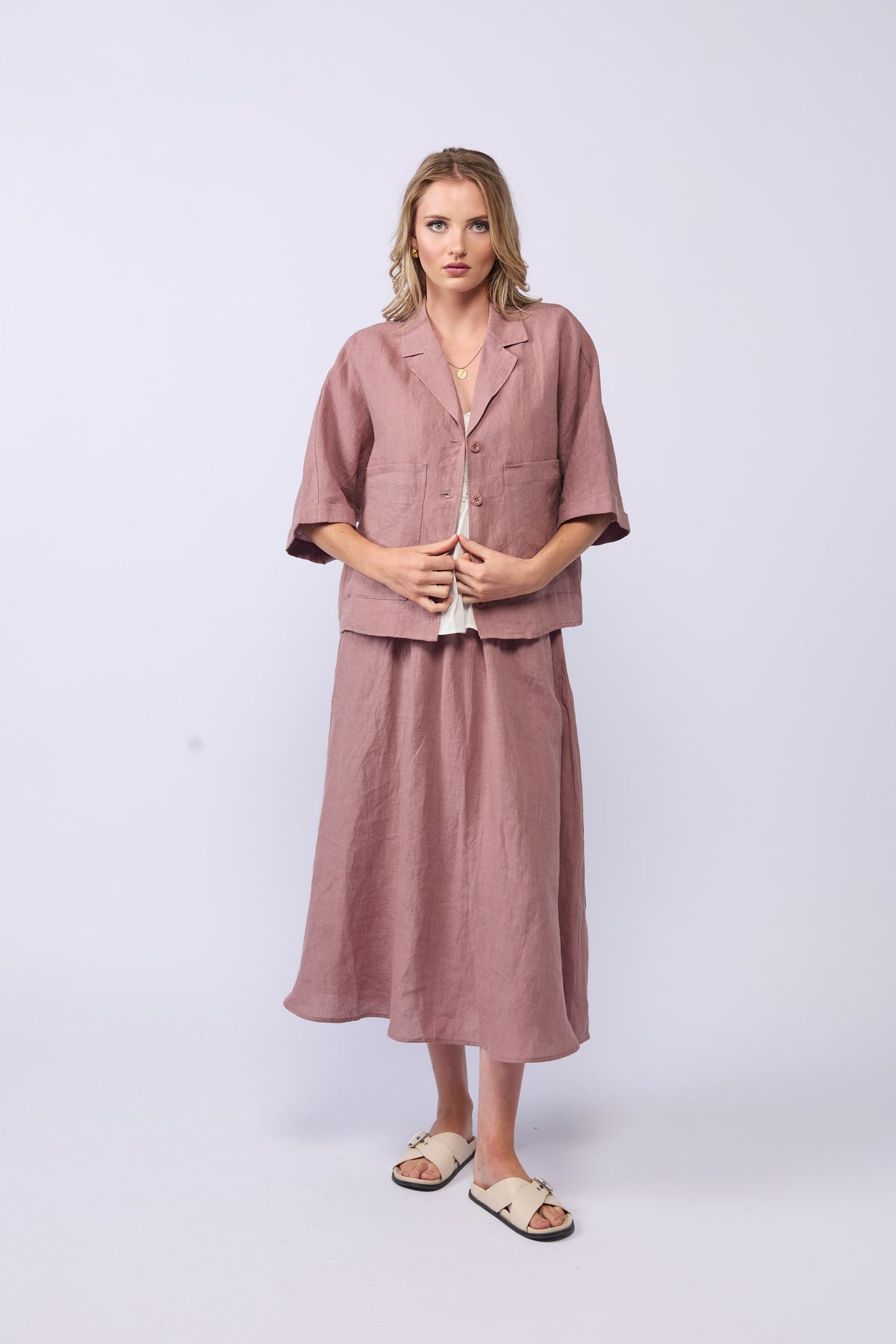 NINTH SHIRT -  DUSKY ROSE