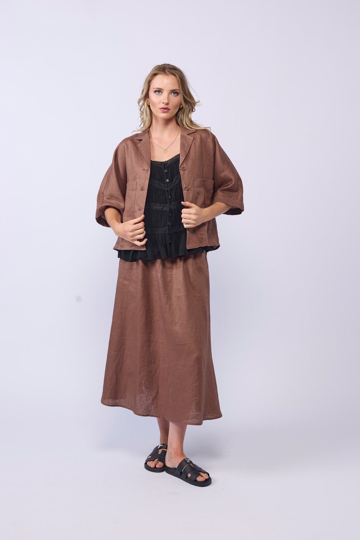 GO-TO-SKIRT - MOCHA