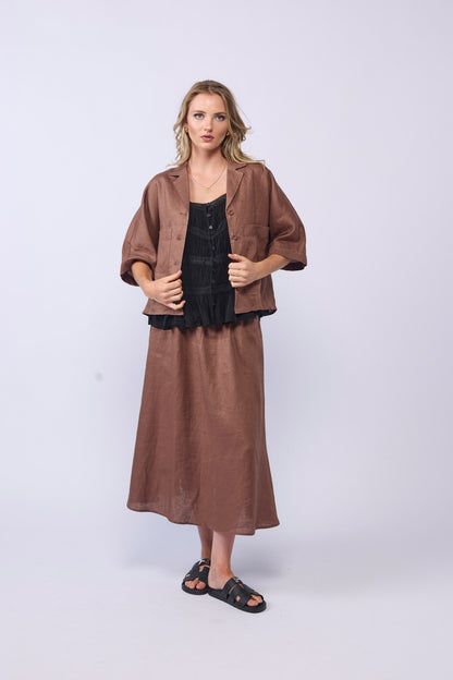 GO-TO-SKIRT - MOCHA