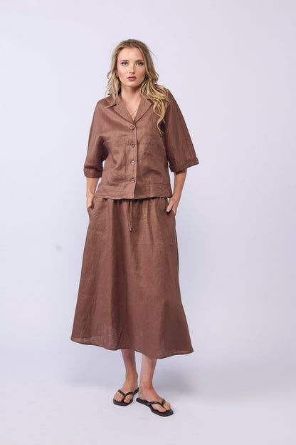 GO-TO-SKIRT - MOCHA