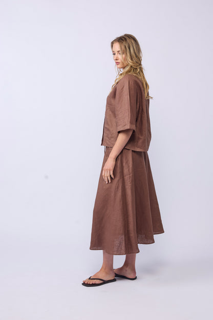 GO-TO-SKIRT - MOCHA