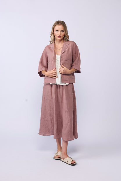 GO-TO-SKIRT - DUSKY ROSE