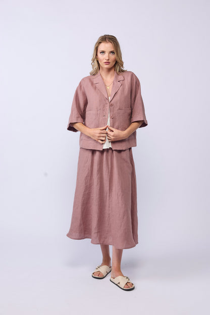 GO-TO-SKIRT - DUSKY ROSE