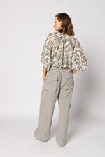 1201 - Frond Blouse - Dusk Floral